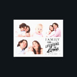 Fotokollage för Modern Family Kärlek-offert Canvastryck<br><div class="desc">Modern familj och kärlek citat med 4 fotosamlingar.</div>