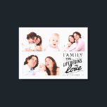 Fotokollage för Modern Family Kärlek-offert Canvastryck<br><div class="desc">Modern familj och kärlek citat med 4 fotosamlingar.</div>