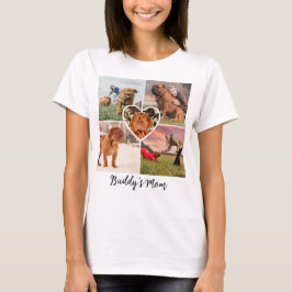 Fotokollage för modern Hund Mamma Anpassningsbar m T Shirt