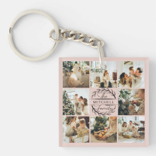 Fotokollage för monogrammed familj Rosa