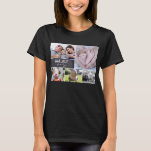 Fotokollage för Mors dag Personlig-familjen T Shirt