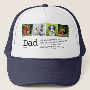 Fotokollage för pappa-definition keps