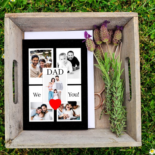 Fotokollage för Pappa vid 45:e födelsedag Kort (Skapare uppladdad)