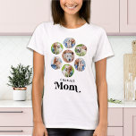 Fotokollage för Pet-foto i hund vid Personligen Hu T Shirt<br><div class="desc">Hund Mamma ... Överraska din favorit Hund Mamma i Mors dag, julen eller hennes födelsedag med den här toppen, gullet med anpassningsbar. Anpassa den här mamma-skjortan i hund med hund favoritfoton och namn. Denna skjorta i hund är ett måste för hundälskare och hund! Underbar gåva från hund. COPYRIGHT © 2022...</div>