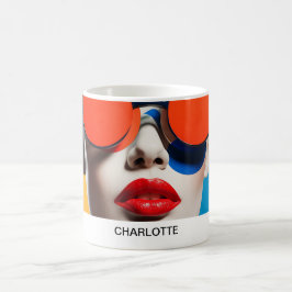 Fotokollage för popup-bild kaffemugg