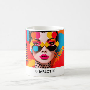 Fotokollage för popup-bild kaffemugg