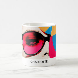 Fotokollage för popup-bild kaffemugg