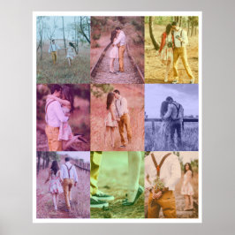 Fotokollage för popup-bilder Poster Retro-fotobloc