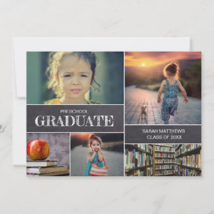 Fotokollage för Preschool Studenten Inbjudningar