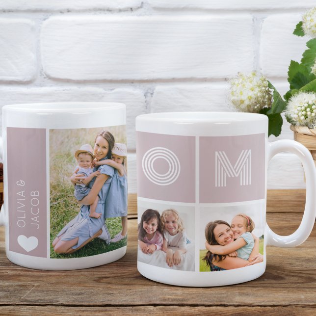 Fotokollage för  Rosa Mamma Kaffemugg (Skapare uppladdad)