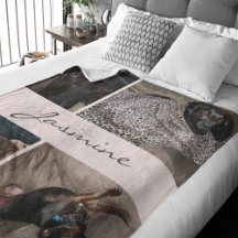 Fotokollage för  Rosa | Ull Hund Blanket