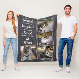 Fotokollage för sällskapsdjur fleecefilt