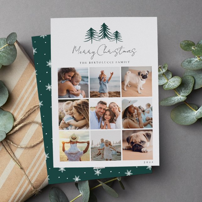 Fotokollage för skissat Gräs Julkort (Skapare uppladdad)