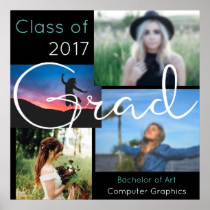 Fotokollage för student Anpassningsbar Poster