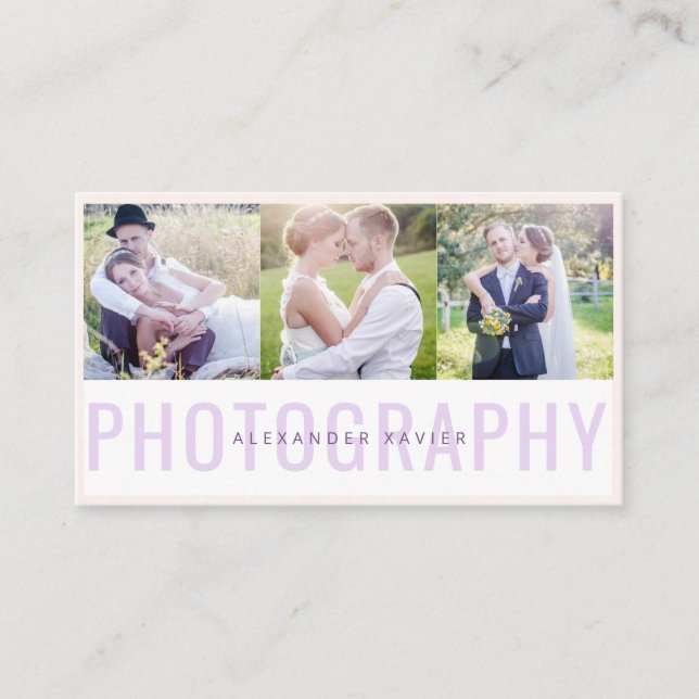 Fotokollage fotography Affärskort Visitkort (Framsida)