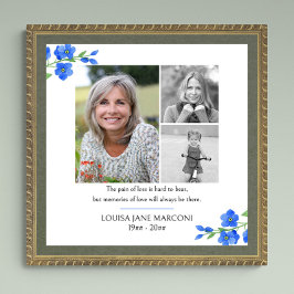 Fotokollage Glöm mig att inte skriva ett vanligt m Poster