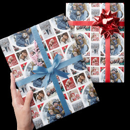 Fotokollage, Helgdag Presentpapper
