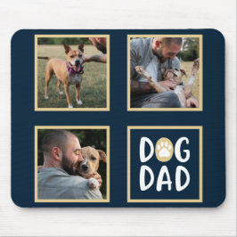 Fotokollage Hund Pappa-musknapp Musmatta