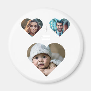 Fotokollage i anpassadet Hennes Him = Baby Magnet