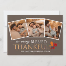 Fotokollage i familjen Modern thanksgiving