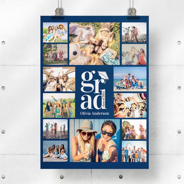 Fotokollage i Grad Blue Många Poster (Skapare uppladdad)