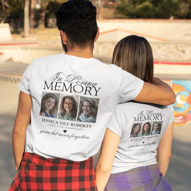 Fotokollage i Loving Memory Memorial T Shirt (Skapare uppladdad)