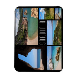 Fotokollage i Sardiniens landskap Magnet