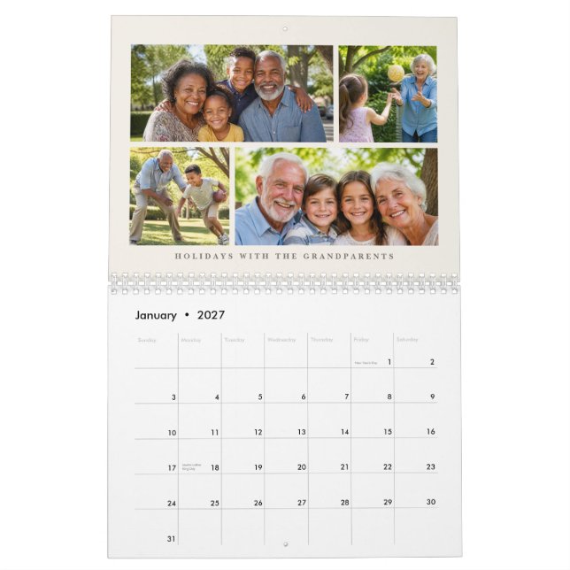 Fotokollage Kalender (Jan 2027)