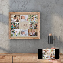 Fotokollage kan vara Lycklig Multi Bild Poster