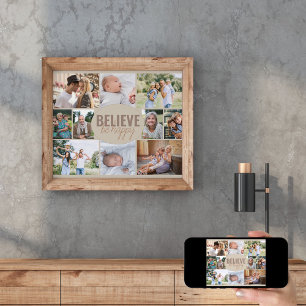 Fotokollage kan vara Lycklig Multi Bild Poster