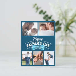 Fotokollage lycklig Fars dag 5 Vykort