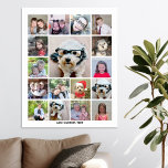 Fotokollage med 17 foton - kan redigera färg poster<br><div class="desc">Fotomontage - Använda ditt favoritfoto eller bilder för att göra roligten  med vänner. Det här moderna rutnätet är en unik visning som tar upp dina foton i öga. Det här är konfigurerat för att vara en fotosamlingsproducent med kostnadsfri online för din instagram eller andra fyrkantiga foton.</div>