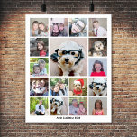 Fotokollage med 17 foton - kan redigera färg poster<br><div class="desc">Fotomontage - Använda ditt favoritfoto eller bilder för att göra roligten  med vänner. Det här moderna rutnätet är en unik visning som tar upp dina foton i öga. Det här är konfigurerat för att vara en fotosamlingsproducent med kostnadsfri online för din instagram eller andra fyrkantiga foton.</div>