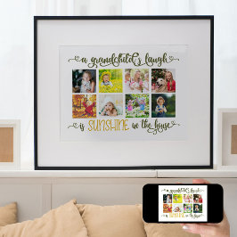 Fotokollage med Poster av Grandchild-offert