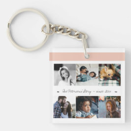 Fotokollage modern chic-familj keepsaké