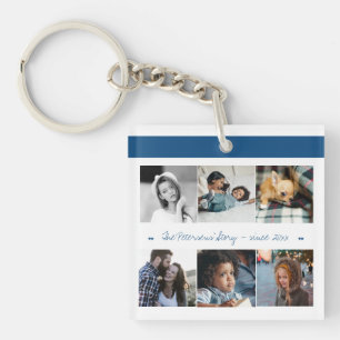 Fotokollage modern chic-familj keepsaké