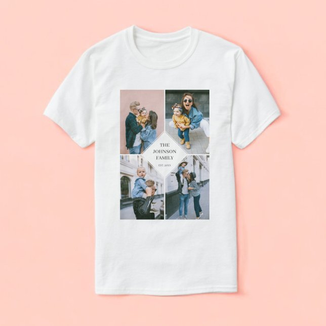 Fotokollage Modern Enkel T Shirt (Skapare uppladdad)