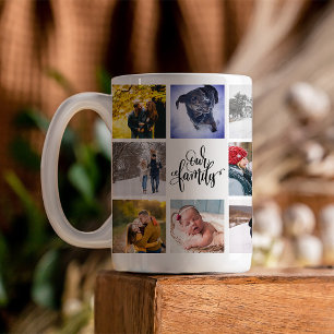 Fotokollage Modern familj Kaffemugg