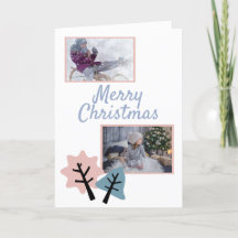 Fotokollage Modern God jul-familj