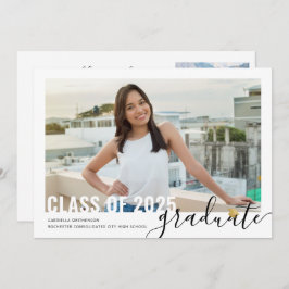 Fotokollage Modern Script Studenten Open House Meddelande