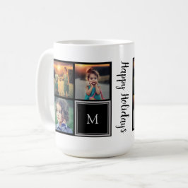 Fotokollage monogram Glad helg Kaffemugg