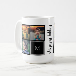 Fotokollage monogram Glad helg Kaffemugg