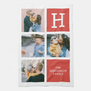Fotokollage Monogram Modern Kitchen Towel Kökshandduk