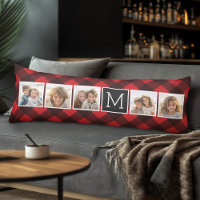 Fotokollage - Monogram Red Black Buffalo Play