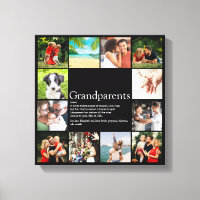 Fotokollage Mormor och Morfar Roligt Modernt Citat