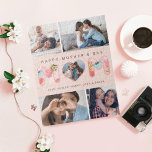 Fotokollage och Blommönster lycklig Mors dag Pussel<br><div class="desc">Fira mors dag med vårt vackra personlig fotopussel. Utformningen har en fotolayout i många för att lägga till egna foton. I mitten av pusslet står det Lycklig Mors dag Mamma. Lägg till ett foto till hjärtformen i ord "mamma". Vårt vackra blommönster dekorerar "M" i ord Mamma. Gör ett speciellt familjeminne...</div>