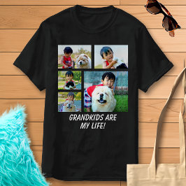Fotokollage och fotomontage i färg och textgåva t shirt