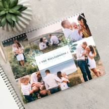 Fotokollage och monogram för vattenfärgsfilm i fam