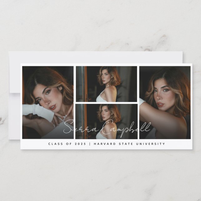 Fotokollage Overlay Mini Studenten-meddelande Meddelande (Framsida)