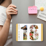 Fotokollage på nummer 18 Lycklig 18: e födelsedage Magnet<br><div class="desc">Skapa din egen unika 18:e födelsedag-fotomagnet. Fotomallen är inställd på redo så att du kan skapa din egen unika fotokollage i form av nummer 18. Du kan också lägga till din anpassningsbar eller namn i artonårsåldern om du vill. En billig och tänksam gåva till en milstolpe på födelsedagen. Bläddra i...</div>